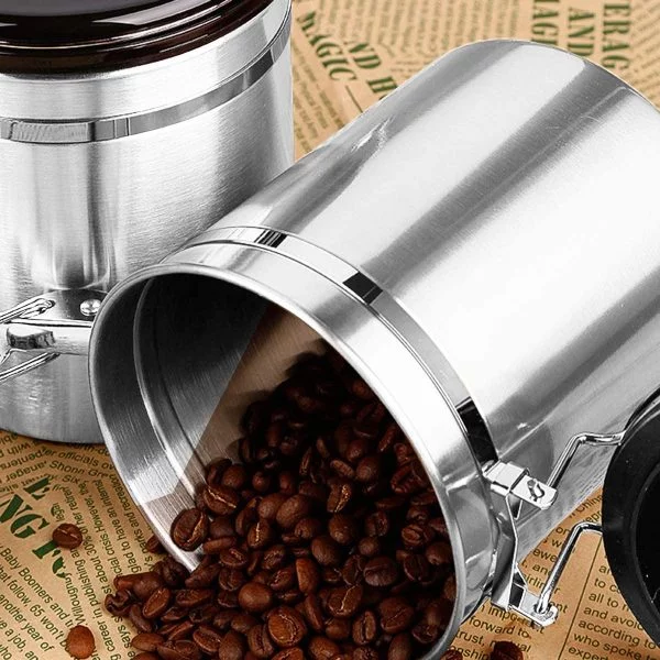 Airtight Coffee Container with CO2 Venting Valve