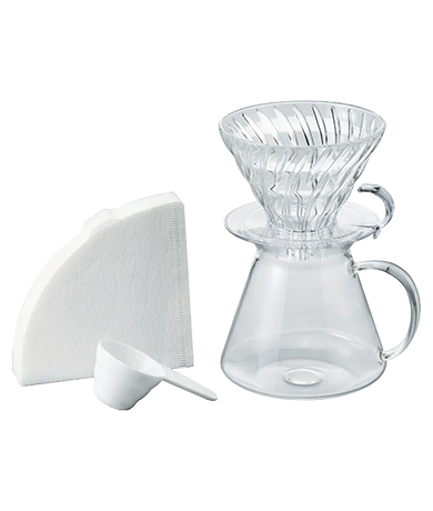 Hario v60 Glass Brewing Kit (Size 02)